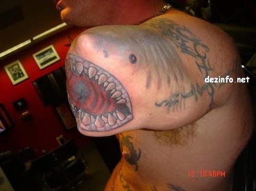 shark amputation tattoo