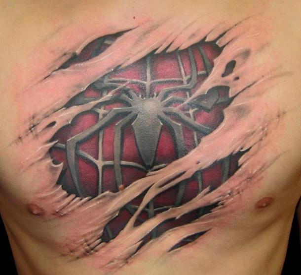 Spiderman-tattoo
