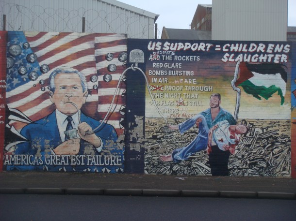 falls road murals northern ireland