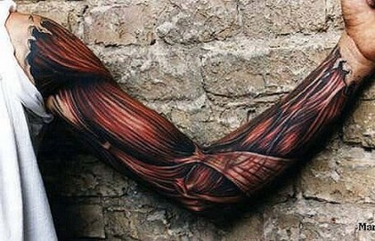 The coolest muscle tattoo