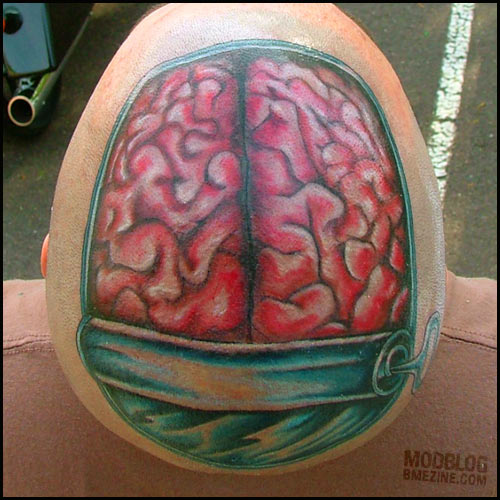 brain tattoo