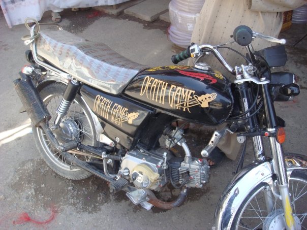 Death game motorcycle in Peshawar, Pakistan