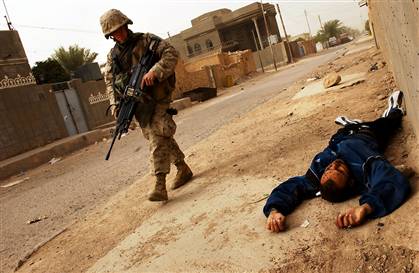 An insurgent killed in Iraq