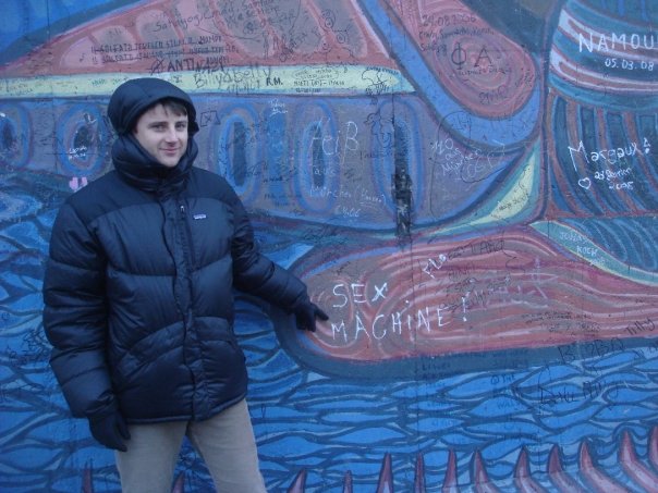Justin Ames at the East Side Gallery