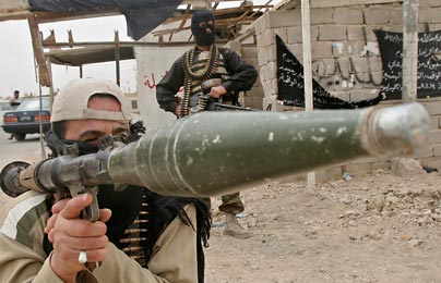 Mahdi Army soldier with rocket