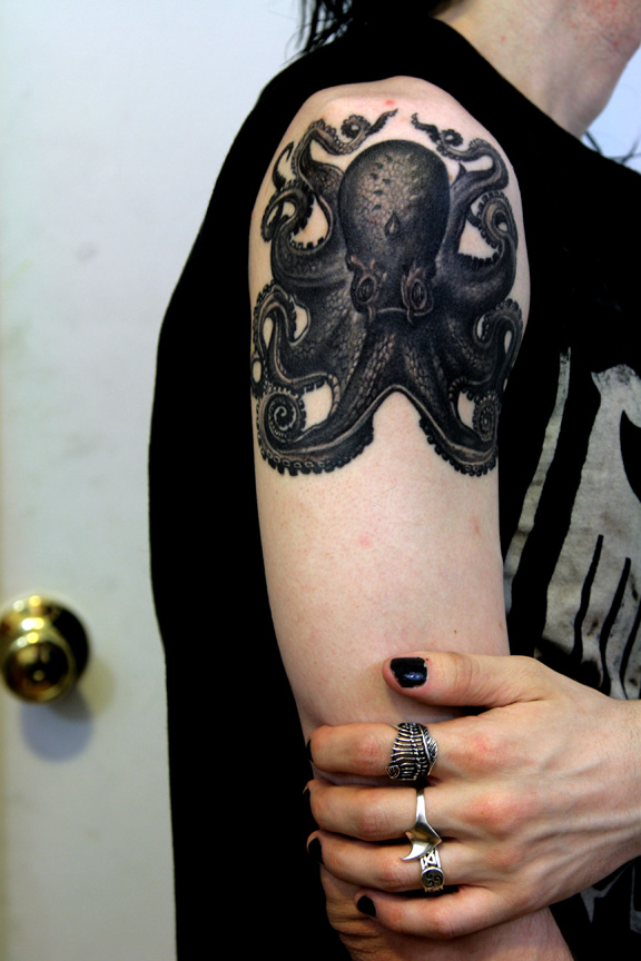 Interesting octopus tattoo