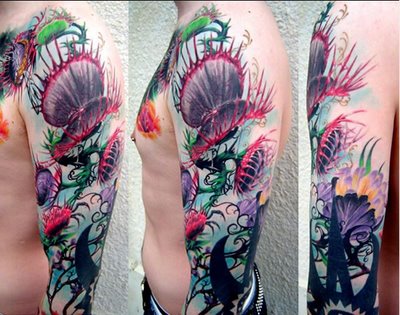 Venus fly trap plant tattoo