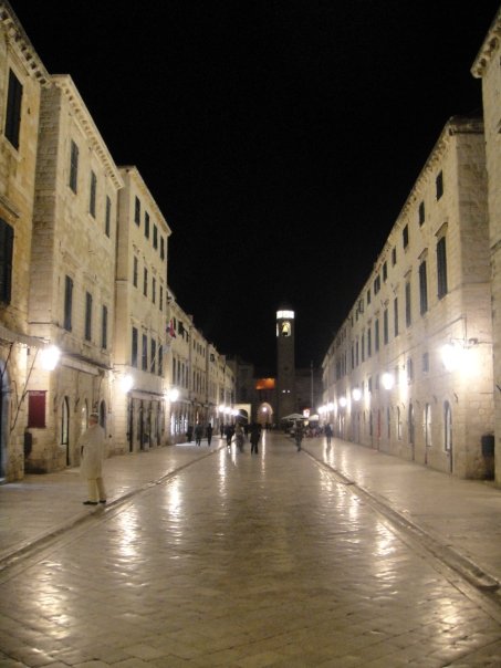 Marble street in Dubrovnik