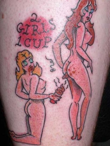 2 girls 1 cup tattoo