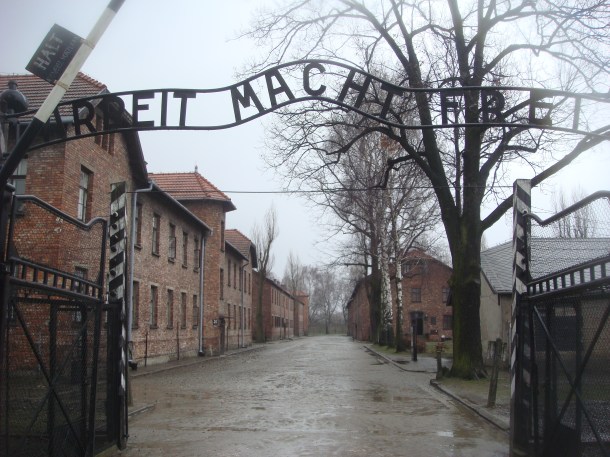 Arbeit Macht Frei sign at Auschwitz