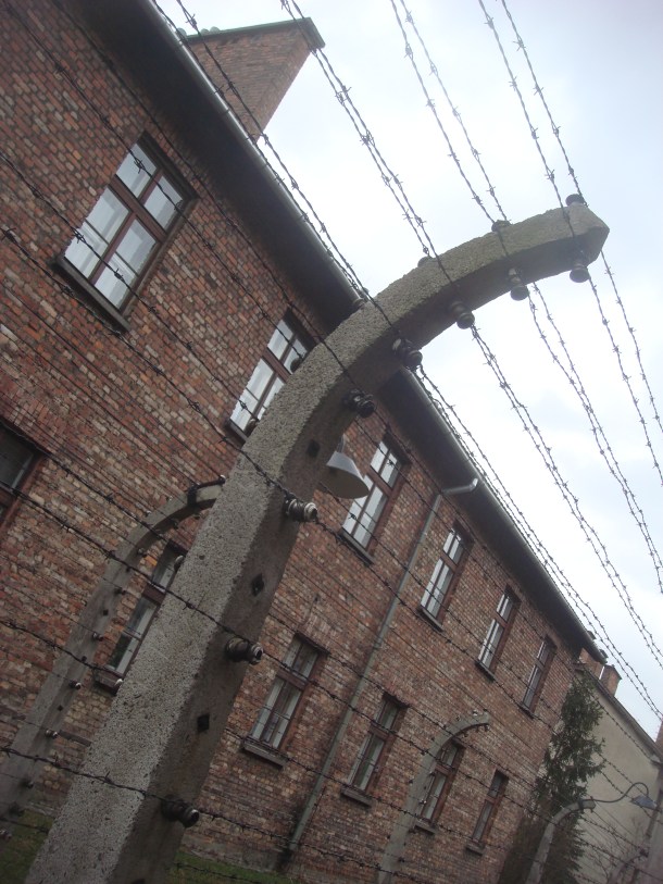 Auschwitz electrified fence