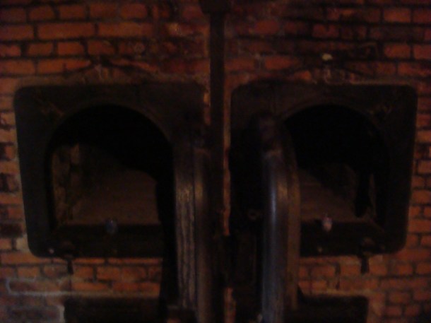 Ovens next to Auschwitz gas chamber