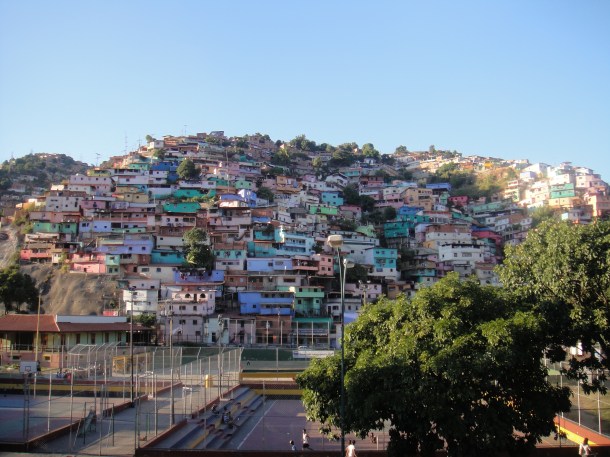 The barrio neighborhoods of Caracas