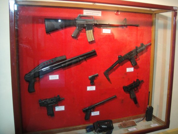 Guns belonging to Pablo Escobar