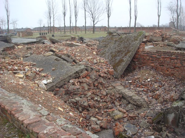 Birkenau gas chamber today