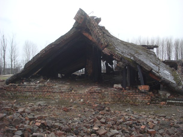 The gas chamber at Birkenau today