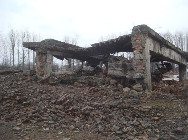 Birkenau gas chamber ruined
