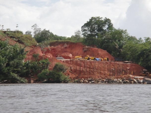 crossing the river into French Guiana from Brazil