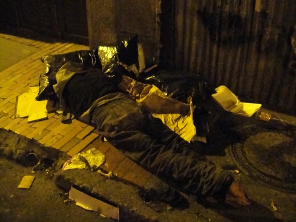 A dead body we discovered in Bogota, Colombia