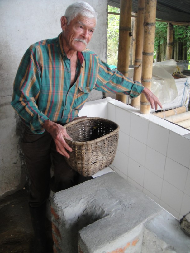 Don Elias and his coffee plantation in Salento, Colombia