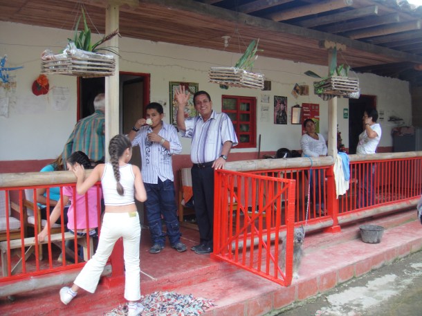 Don Elias and his coffee plantation in Salento, Colombia
