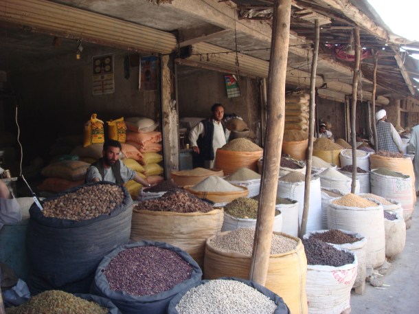 nut and spice market in afghanistan
