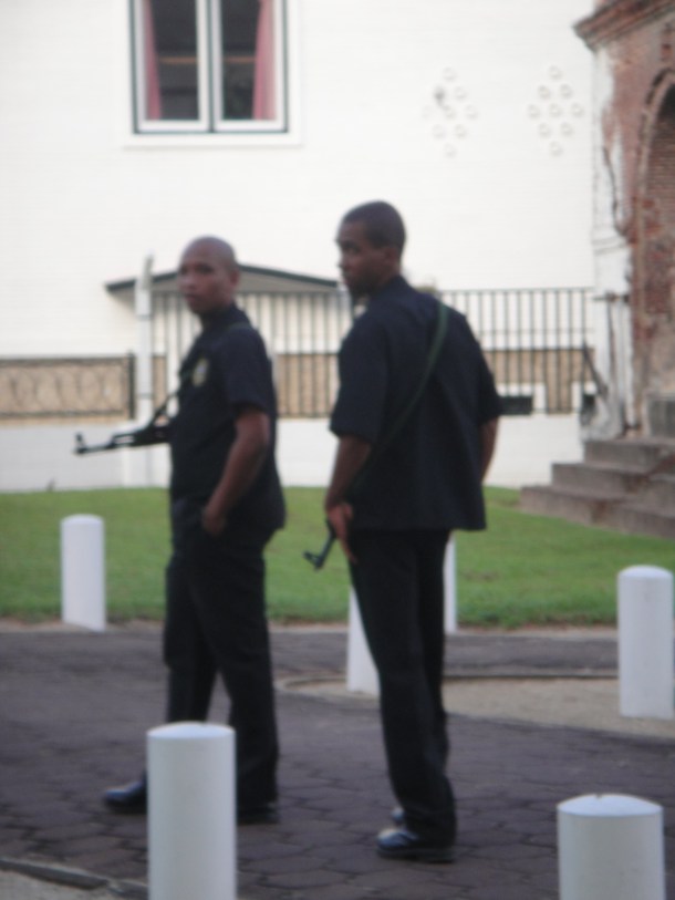 Guards at Ministry of Defense