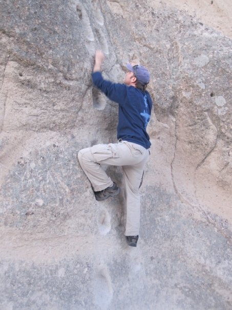 Cappadocia Justin Ames climbing in Cappadocia