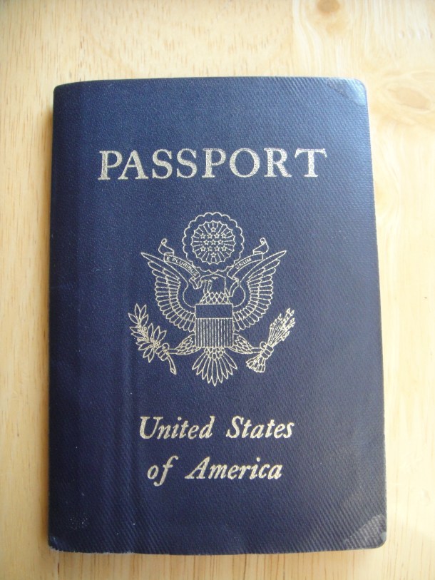 American passport of Justin Ames