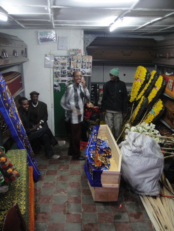 Coffin decorators in Addis Ababa
