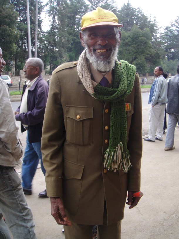 Retired soldier in Addis Ababa
