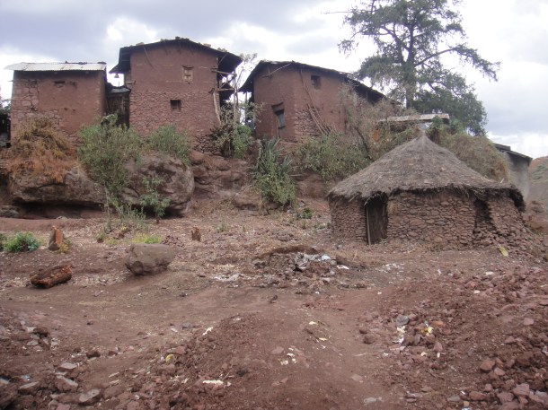 huts and homes in Lalibela