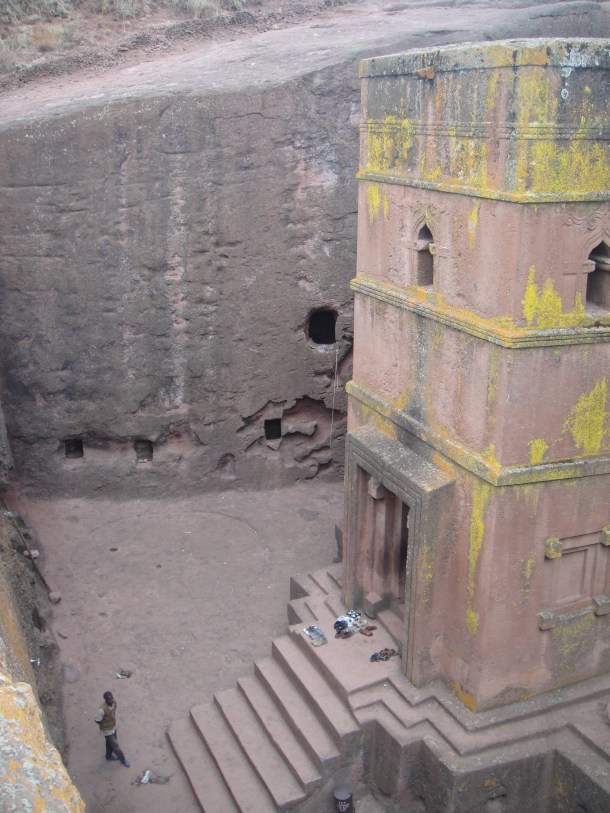 Another view down inside Bet Giyorgis