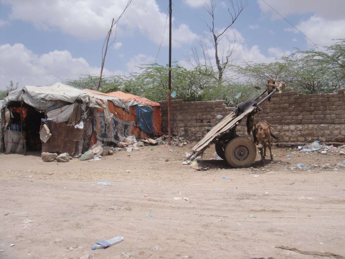 Small, primitive villages in Somalia