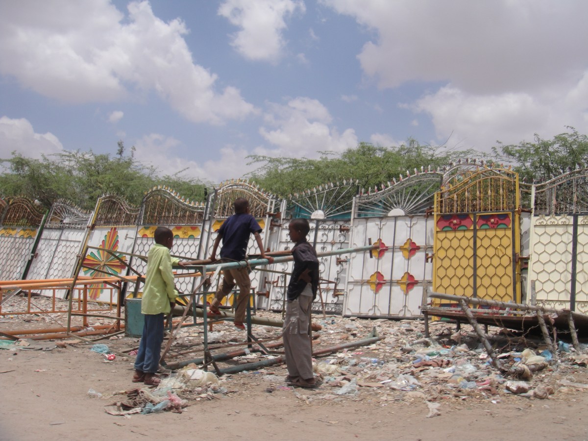 Small, primitive villages in Somalia