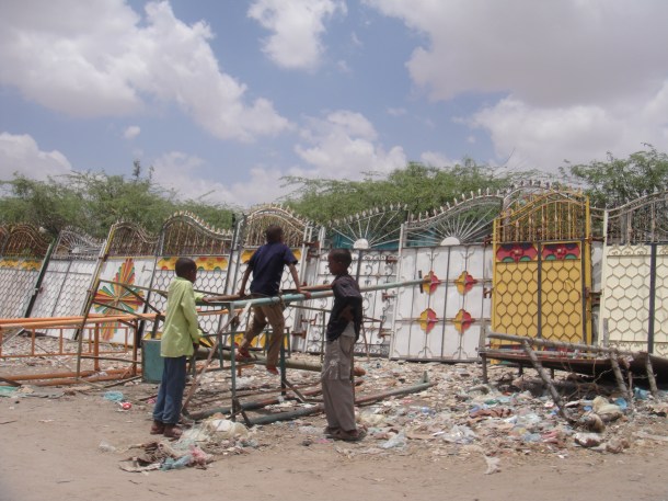 Small, primitive villages in Somalia