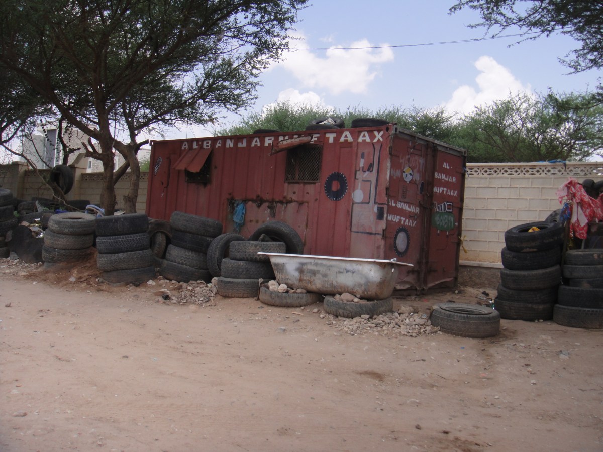 Small, primitive villages in Somalia