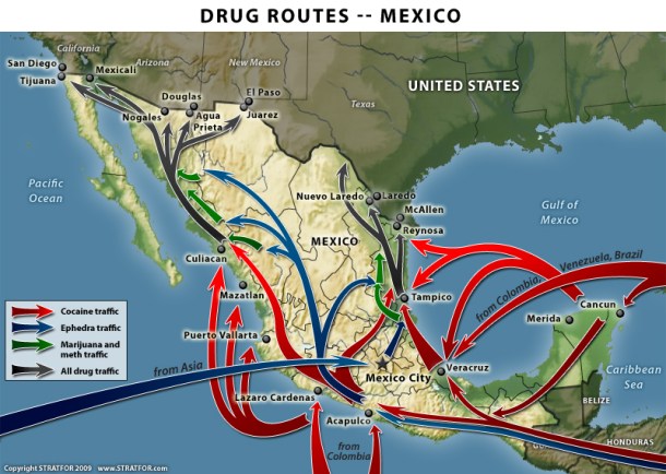 Mexican drug routes