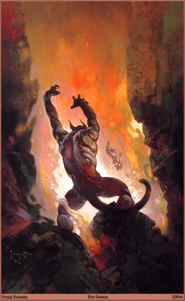 Fire Demon Frank Frazetta