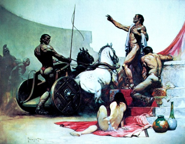 Frank Frazetta Roman Chariot