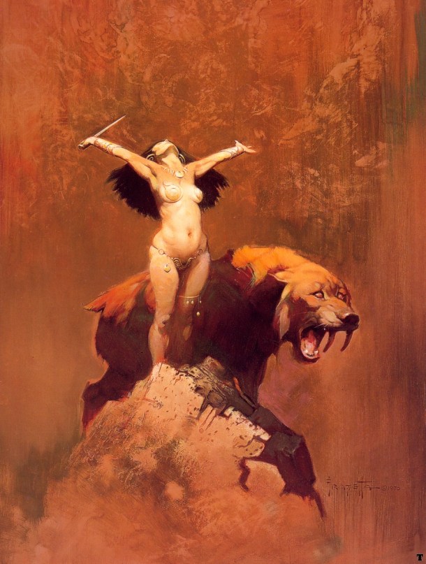 Frank Frazetta Sun Goddess