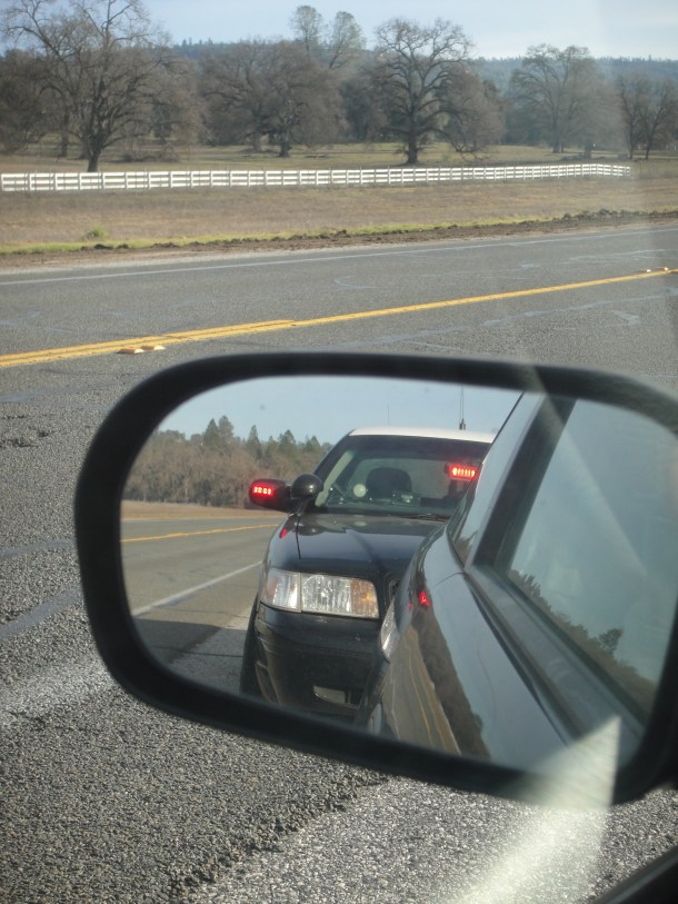pulled over by California Highway Patrol