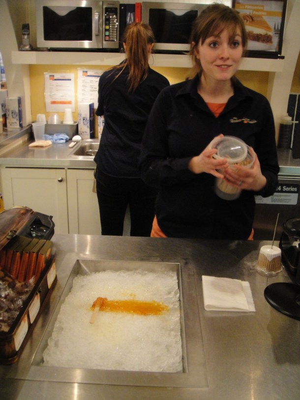 Quebec maple shop girl