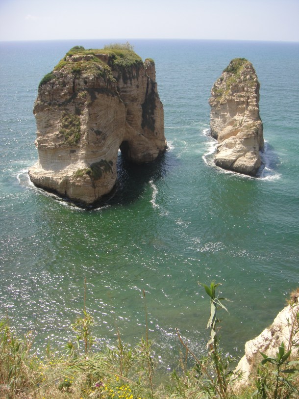 pigeon rocks beirut