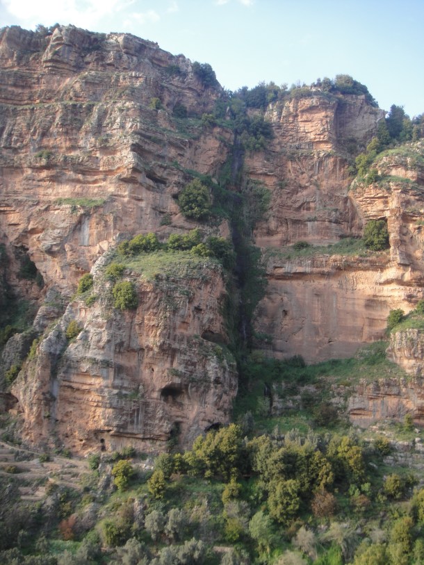 qadisha valley waterfall