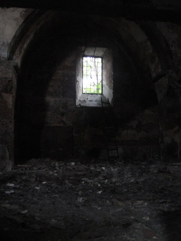 burned church tbilisi