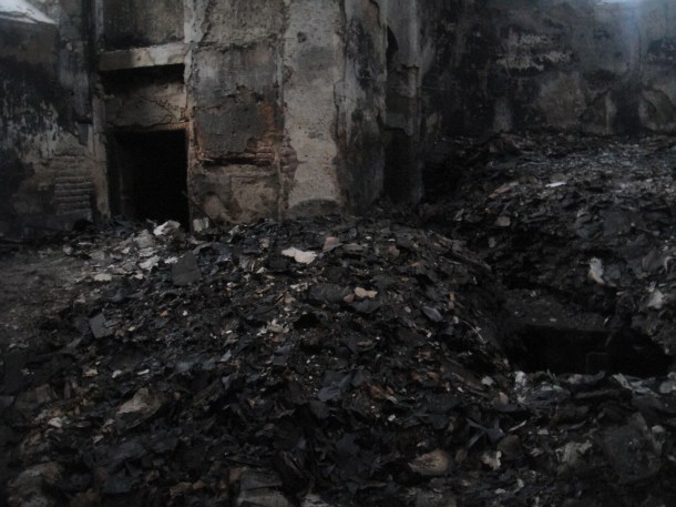 burned church tbilisi