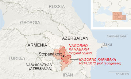 nagorno-karabakh map