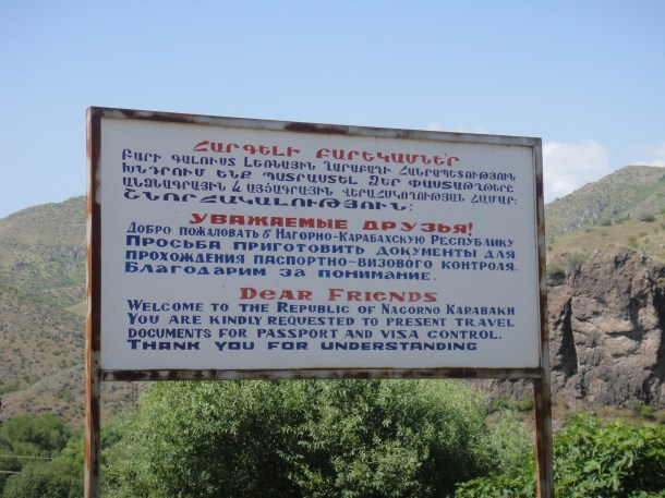 nagorno-karabakh sign