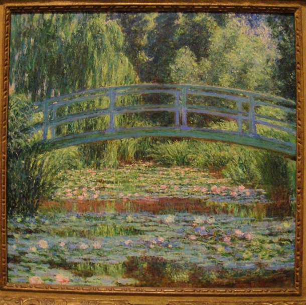 claude monet the japanese footbridge and the water lily pool giverny